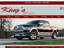 Tablet Screenshot of kingsgarage.net